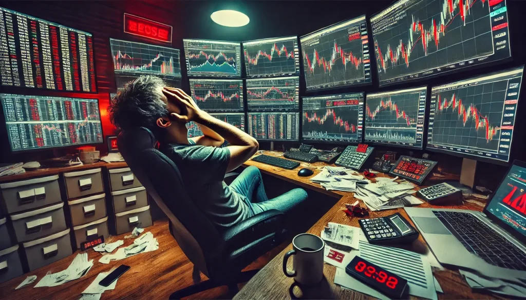 frustración de un trader