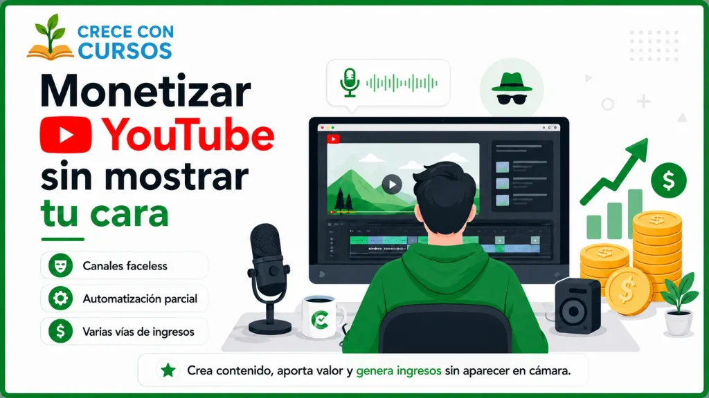 Monetizar YouTube sin mostrar la cara