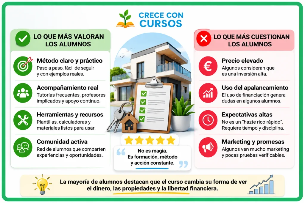 Opiniones positivas y críticas sobre Libertad Inmobiliaria de Carlos Galán