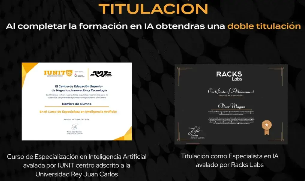 Titulación Racks academy