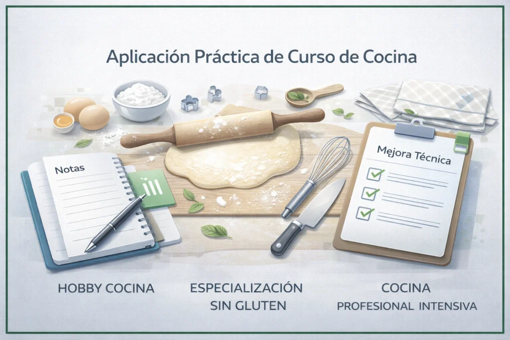 aplicación práctica formación culinaria especializada