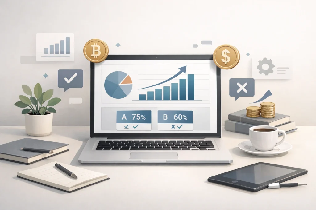 comparativa visual de cursos para ganar dinero online en una guía educativa