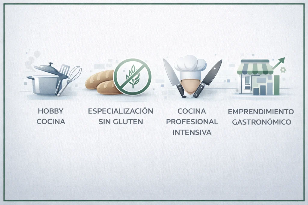 tipos de cursos de cocina según perfil