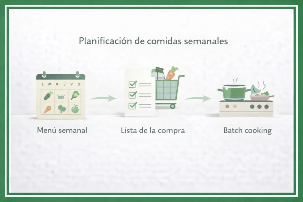 método sano opiniones funcionamiento menú semanal lista compra batch cooking