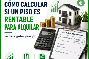 Cómo calcular si un piso es rentable para alquilar: fórmula, gastos y ejemplo