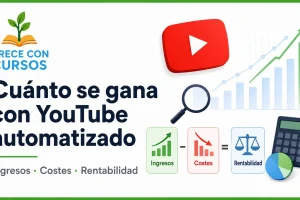 Cuánto se gana con YouTube automatizado en 2026: ingresos, costes y rentabilidad